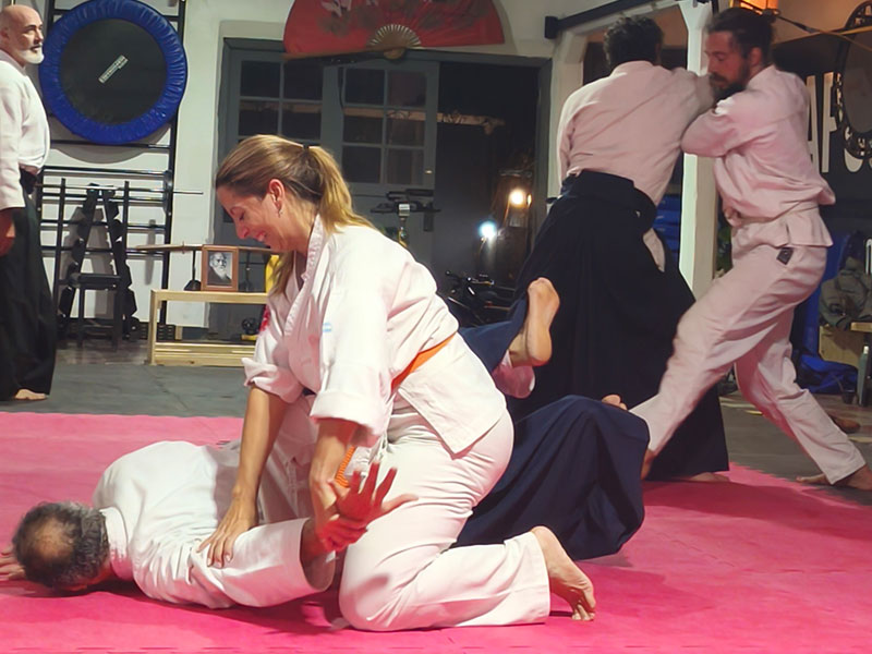 Demostración de técnica de Aikido Aikikai